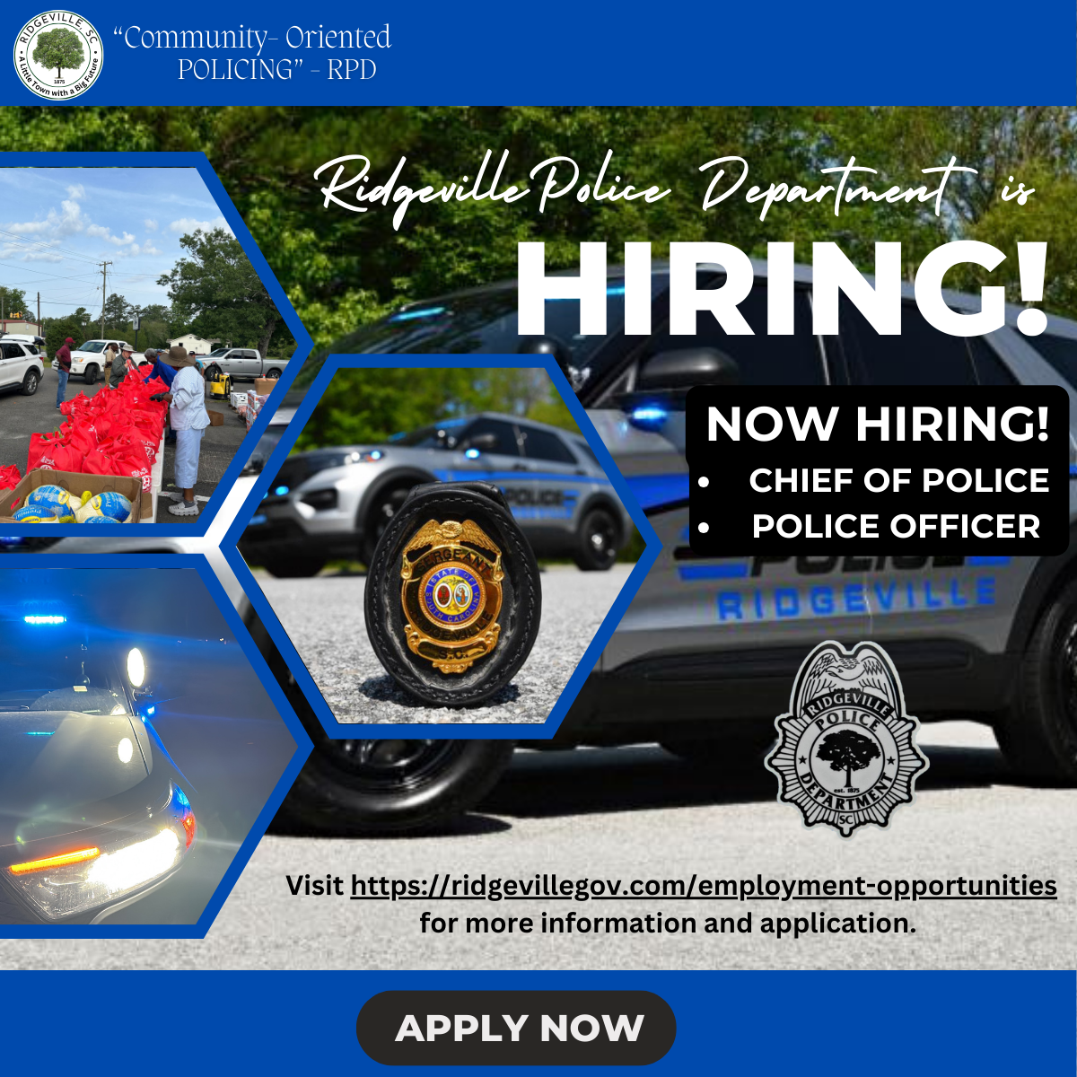 Hiring New Chief and Officer 