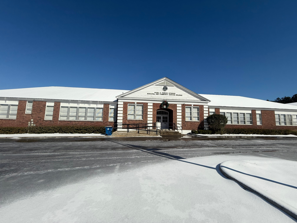 Town Hall in Snow
